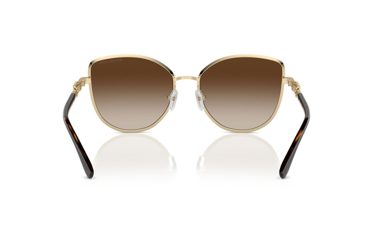 MICHAEL KORS CATALONIA - 101413 ORO CHIARO LUCIDO | OCCHIALE DA SOLE DONNA - MK 1144B CALIBRO 56