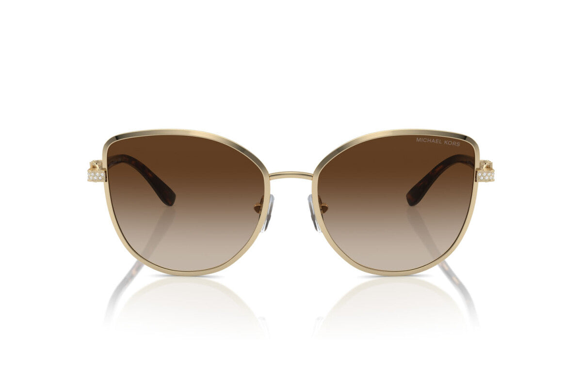 MICHAEL KORS CATALONIA - 101413 ORO CHIARO LUCIDO | OCCHIALE DA SOLE DONNA - MK 1144B CALIBRO 56