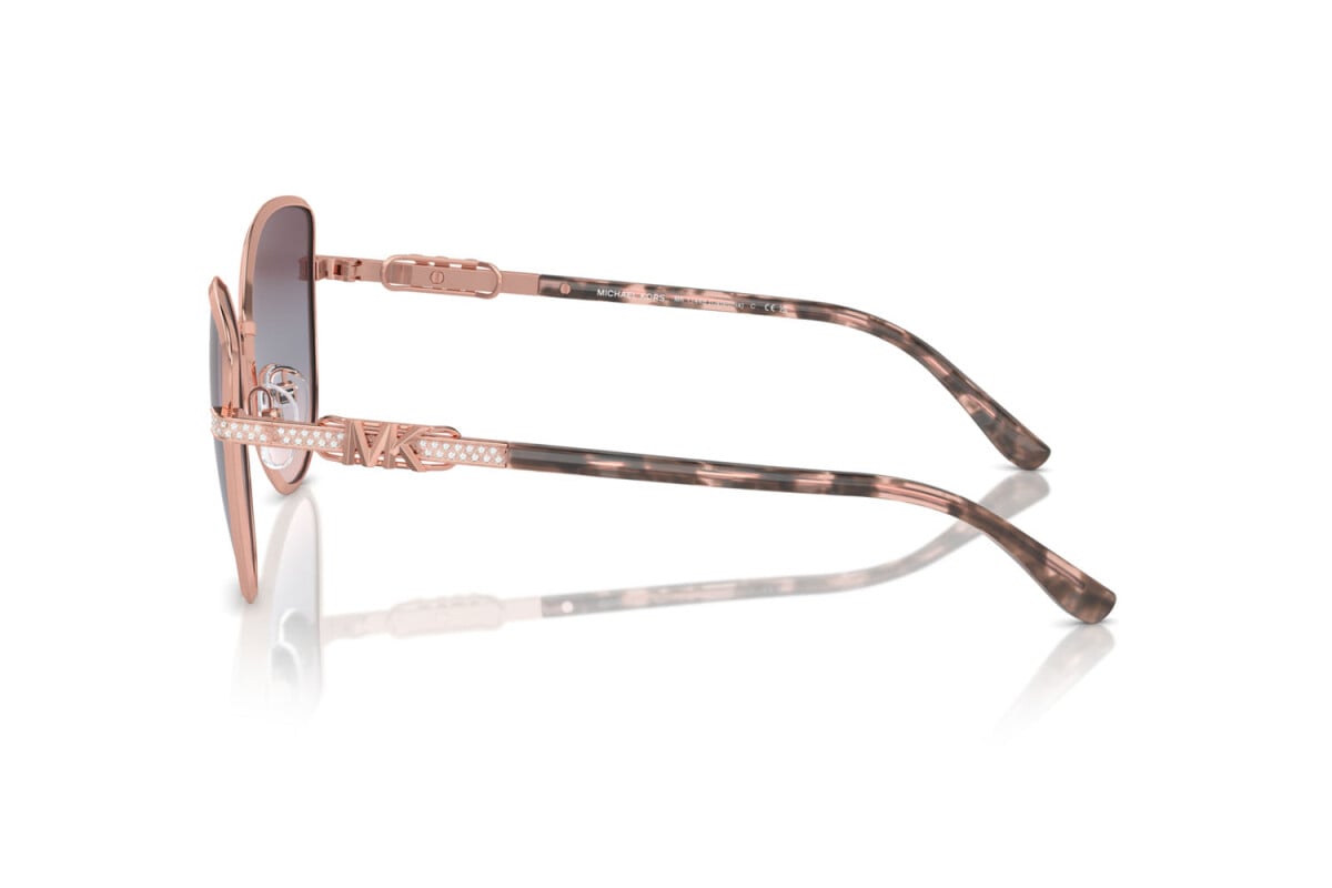 MICHAEL KORS CATALONIA - 11080J ORO ROSA LUCIDO | OCCHIALE DA SOLE DONNA - MK 1144B CALIBRO 56