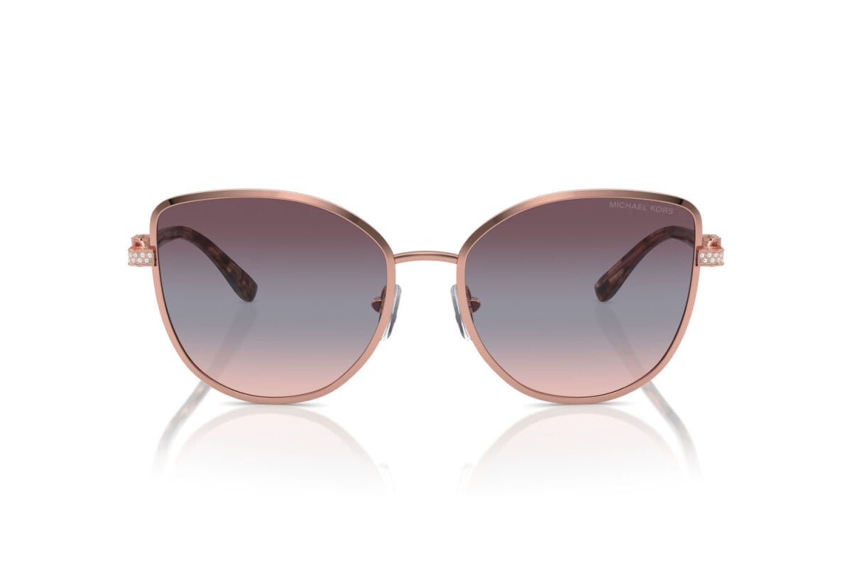 MICHAEL KORS CATALONIA - 11080J ORO ROSA LUCIDO | OCCHIALE DA SOLE DONNA - MK 1144B CALIBRO 56