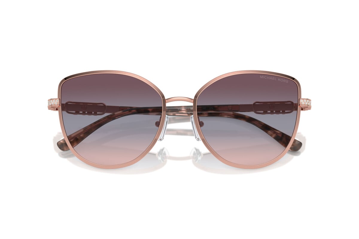 MICHAEL KORS CATALONIA - 11080J ORO ROSA LUCIDO | OCCHIALE DA SOLE DONNA - MK 1144B CALIBRO 56
