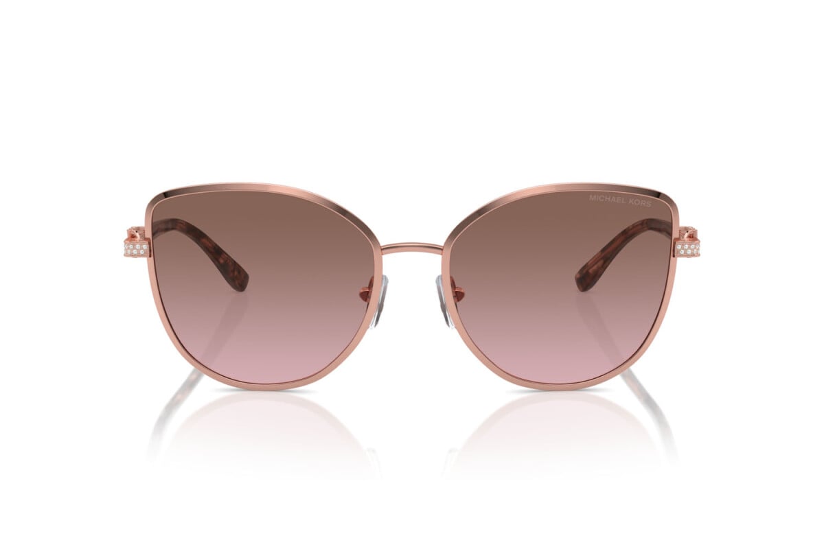 MICHAEL KORS CATALONIA - 110814 ORO ROSA LUCIDO | OCCHIALE DA SOLE DONNA - MK 1144B CALIBRO 56