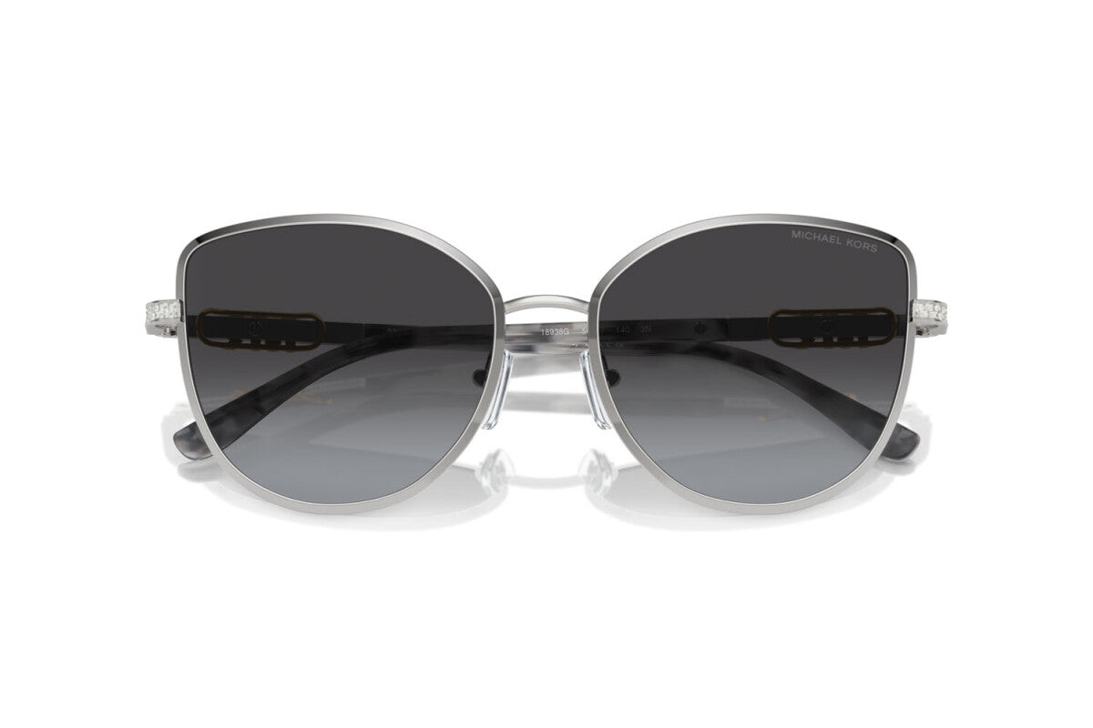 MICHAEL KORS CATALONIA - 18938G ARGENTO LUCIDO | OCCHIALE DA SOLE DONNA - MK 1144B CALIBRO 56