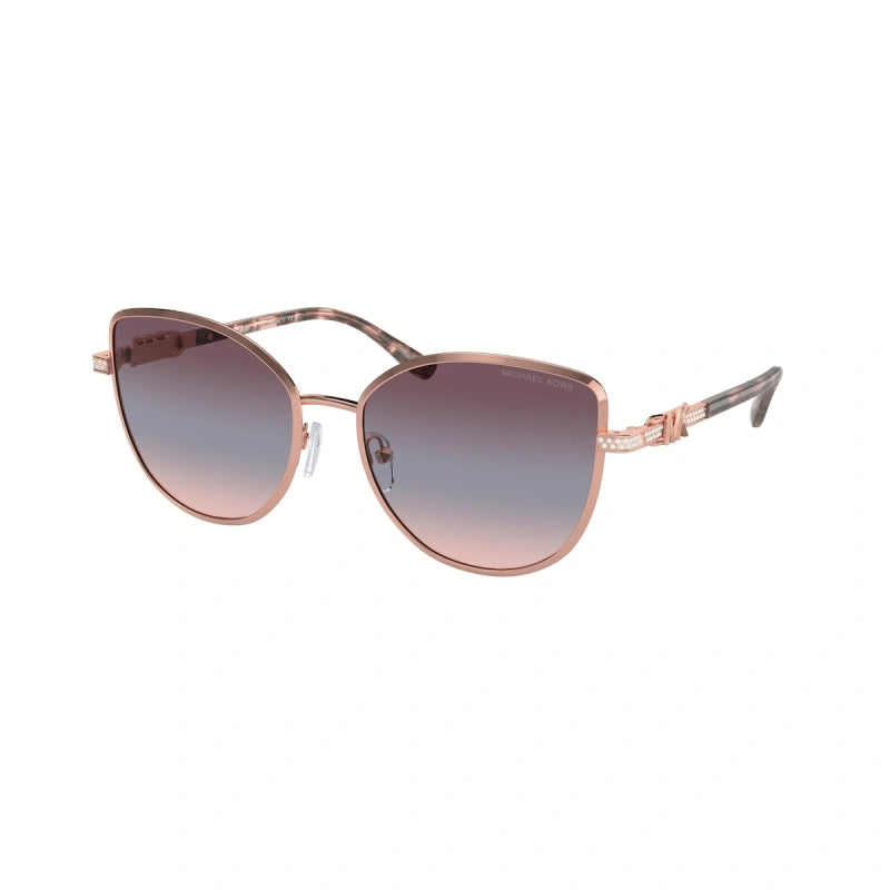 MICHAEL KORS CATALONIA - 11080J ORO ROSA LUCIDO | OCCHIALE DA SOLE DONNA - MK 1144B CALIBRO 56