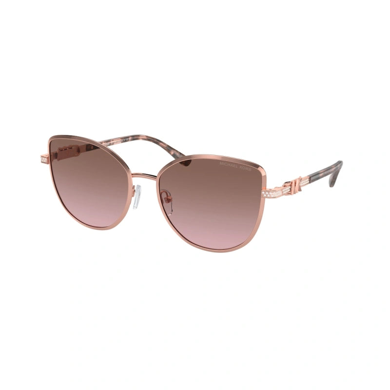MICHAEL KORS CATALONIA - 110814 ORO ROSA LUCIDO | OCCHIALE DA SOLE DONNA - MK 1144B CALIBRO 56