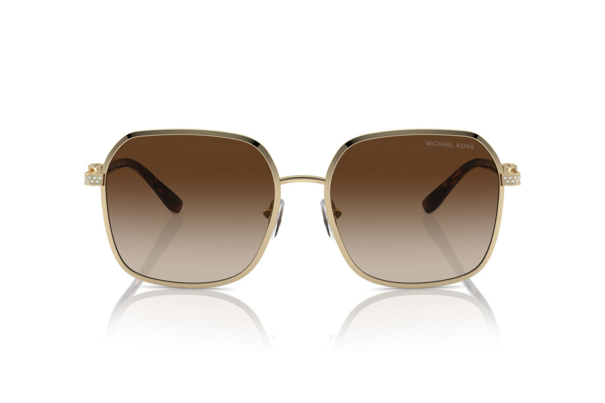 MICHAEL KORS CADIZ - 101413 ORO CHIARO LUCIDO | OCCHIALE DA SOLE DONNA - MK 1145B CALIBRO 58