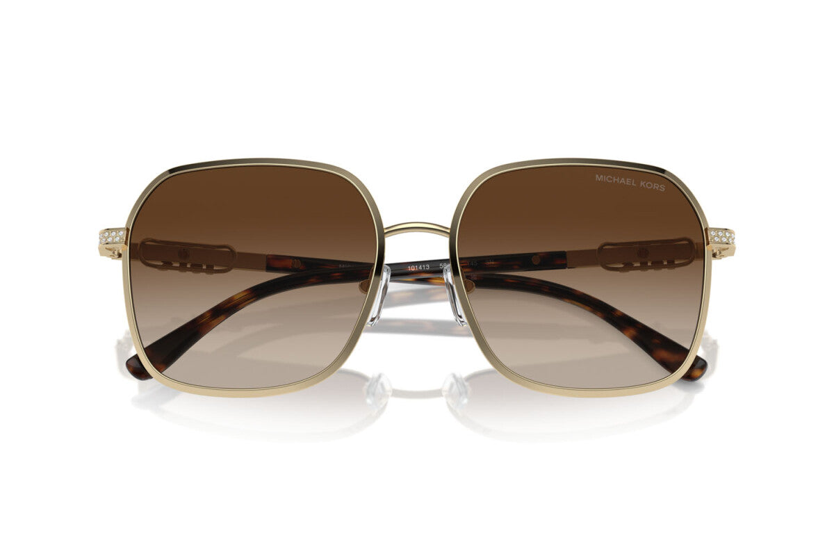 MICHAEL KORS CADIZ - 101413 ORO CHIARO LUCIDO | OCCHIALE DA SOLE DONNA - MK 1145B CALIBRO 58
