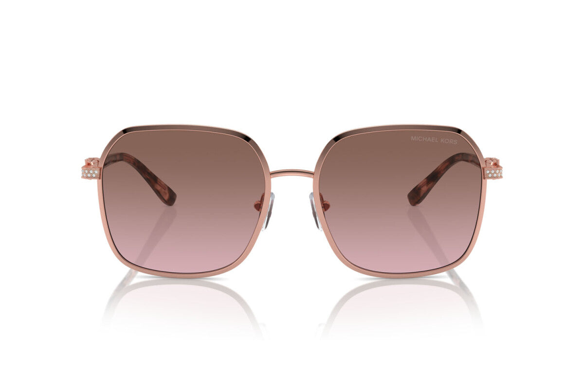 MICHAEL KORS CADIZ - 110814 ORO ROSA LUCIDO | OCCHIALE DA SOLE DONNA - MK 1145B CALIBRO 58