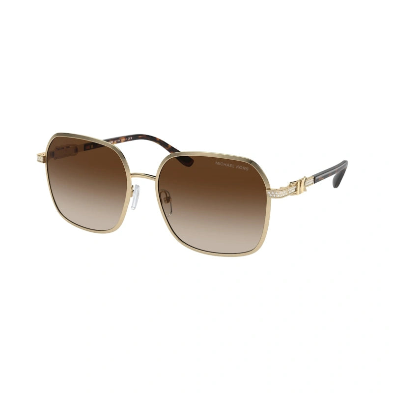 MICHAEL KORS CADIZ - 101413 ORO CHIARO LUCIDO | OCCHIALE DA SOLE DONNA - MK 1145B CALIBRO 58