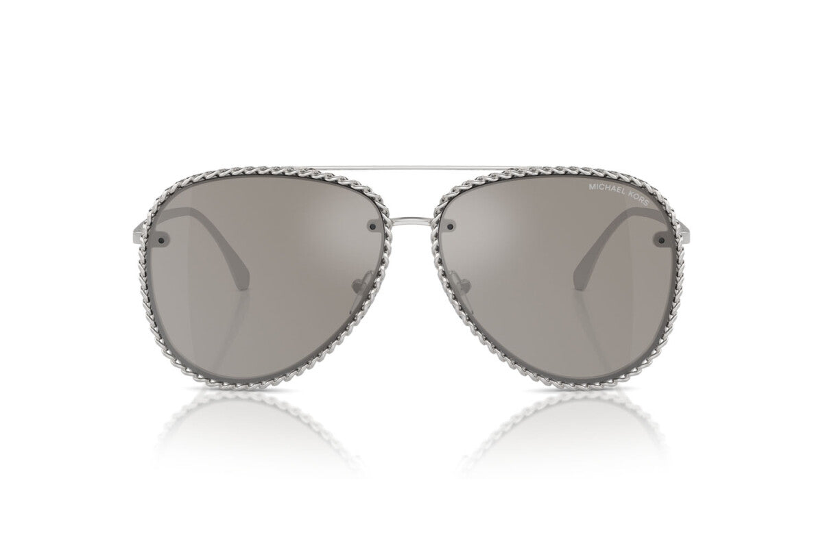MICHAEL KORS PORTOFINO - 18936G ARGENTO LUCIDO | OCCHIALE DA SOLE DONNA - MK 1147 CALIBRO 59