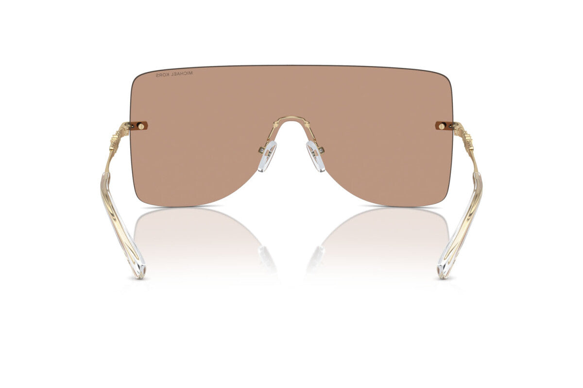 MICHAEL KORS LONDON - 1014VL SPECCHIO POSTERIORE MARRONE MASSICCIO | OCCHIALE DA SOLE DONNA - MK 1148 CALIBRO UNICO