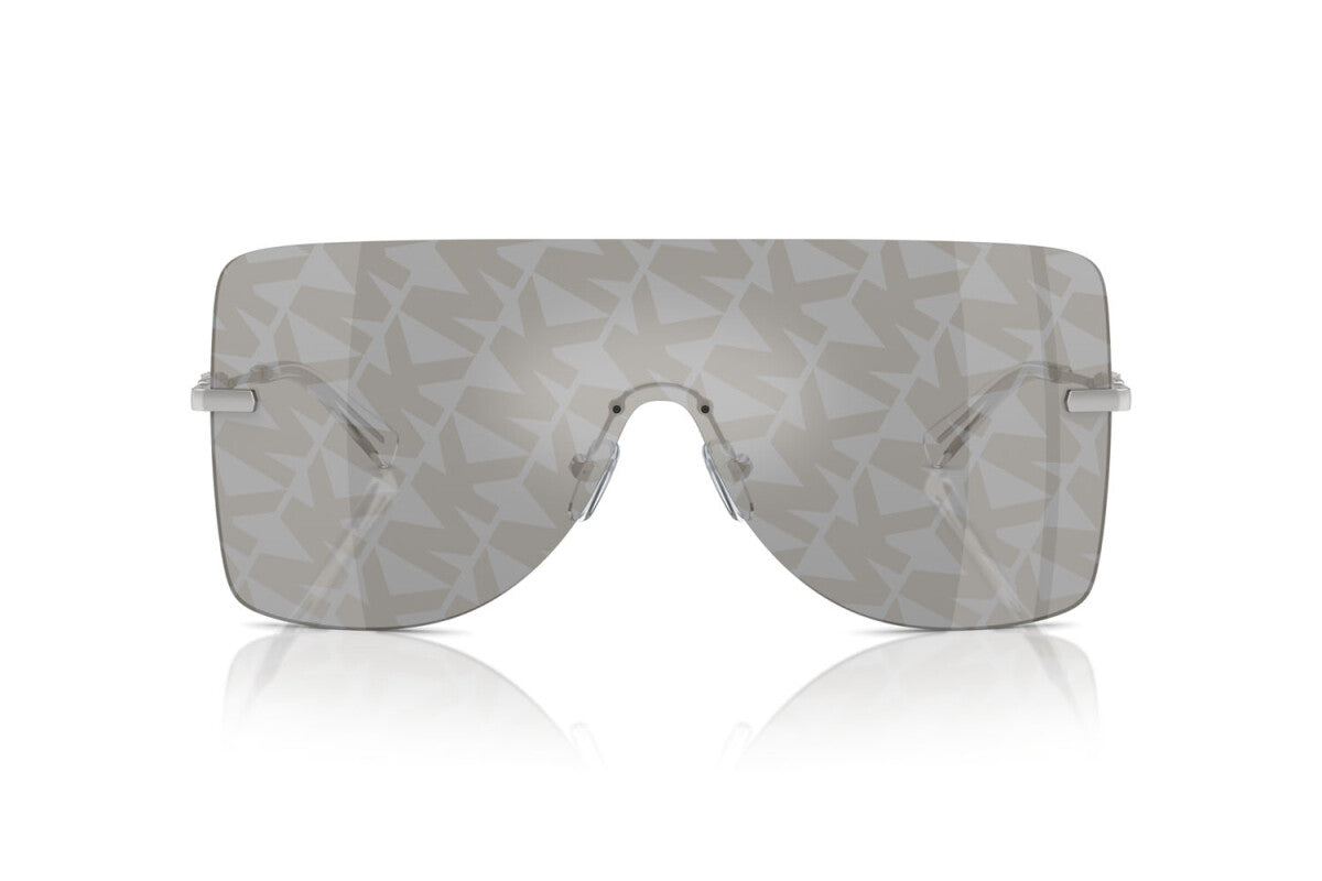 MICHAEL KORS LONDON - 18930E LOGO MK SPECCHIO ORO ARGENTO | OCCHIALE DA SOLE DONNA - MK 1148 CALIBRO UNICO