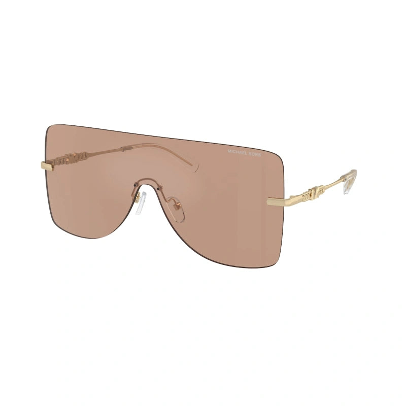 MICHAEL KORS LONDON - 1014VL SPECCHIO POSTERIORE MARRONE MASSICCIO | OCCHIALE DA SOLE DONNA - MK 1148 CALIBRO UNICO