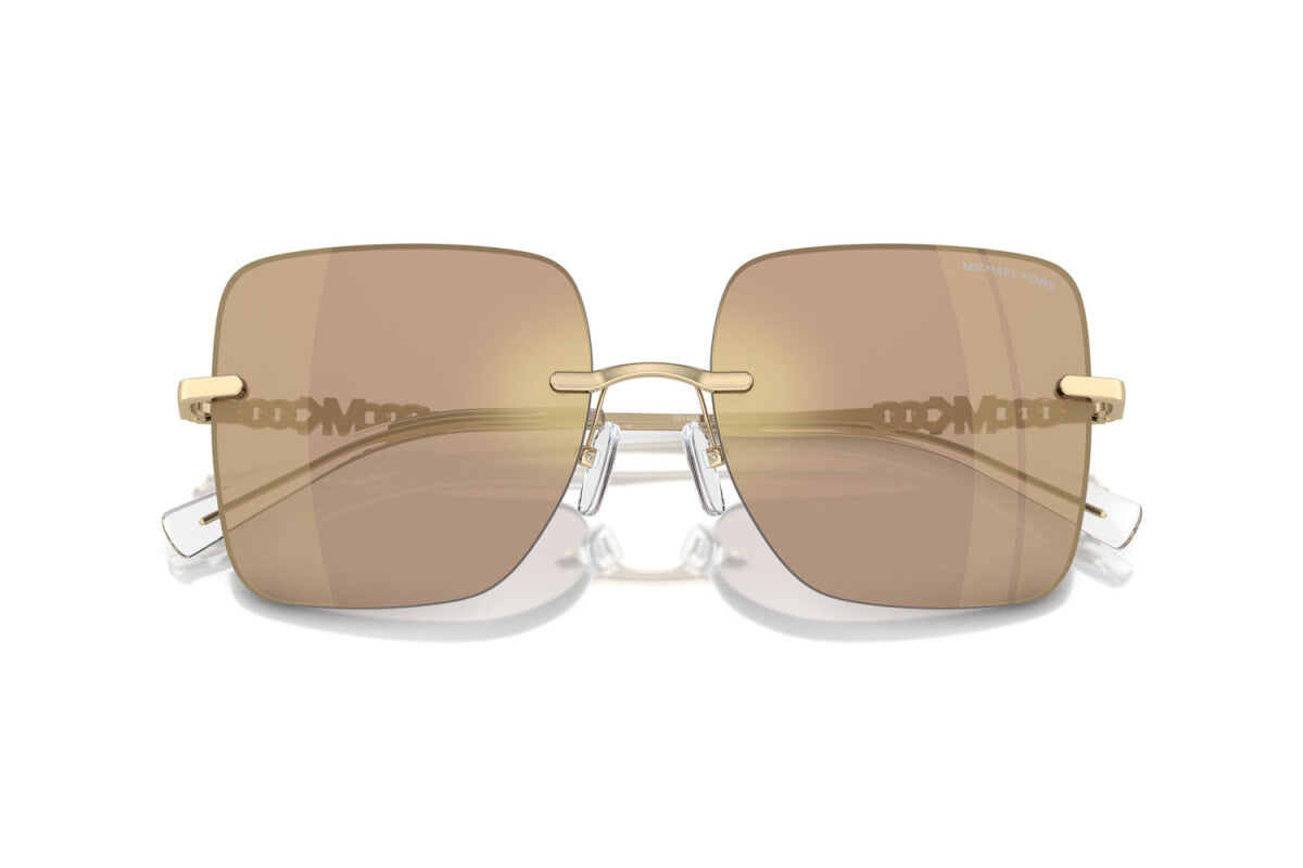 MICHAEL KORS QUEBEC - 10145A SPECCHIO MARRONE | OCCHIALE DA SOLE DONNA - MK 1150 CALIBRO 55