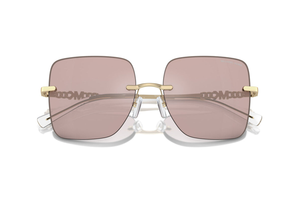 MICHAEL KORS QUEBEC - 1014VS SPECCHIO POSTERIORE SOLIDO ROSA | OCCHIALE DA SOLE DONNA - MK 1150 CALIBRO 55