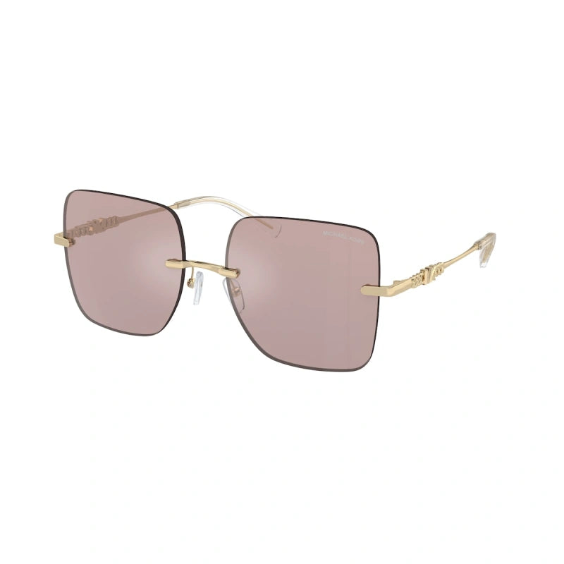MICHAEL KORS QUEBEC - 1014VS SPECCHIO POSTERIORE SOLIDO ROSA | OCCHIALE DA SOLE DONNA - MK 1150 CALIBRO 55