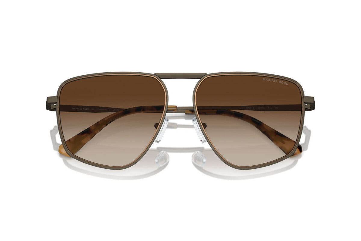 MICHAEL KORS SILVERTON - 100113 BUCCIA OPACA | OCCHIALE DA SOLE UOMO - MK 1153 CALIBRO 58