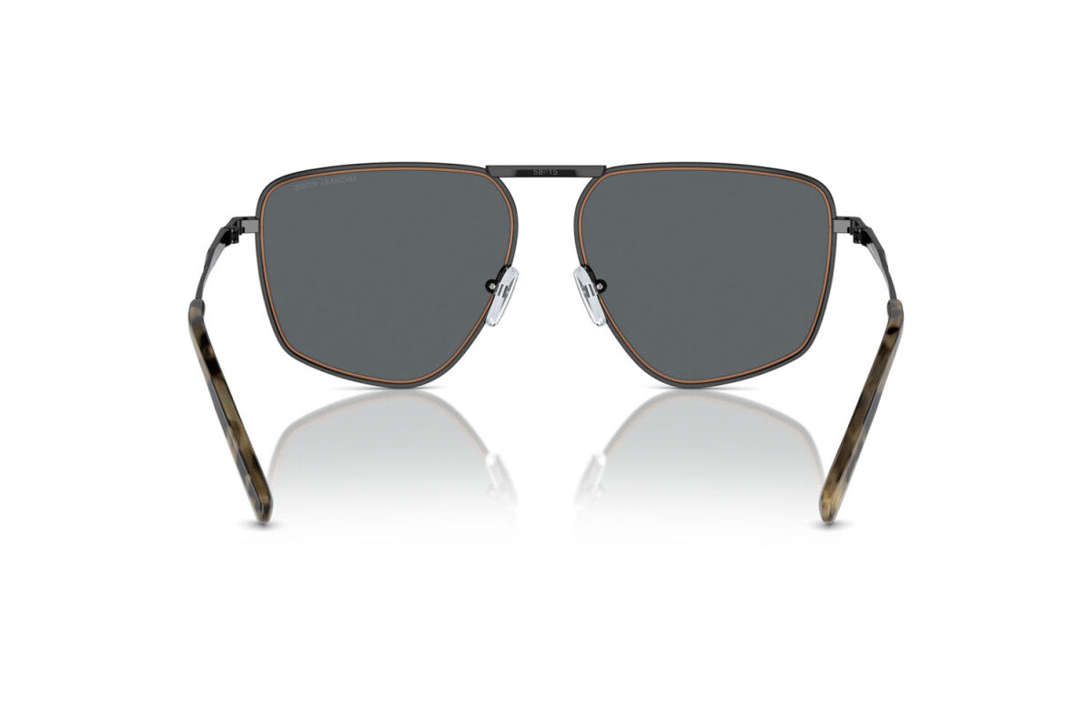 MICHAEL KORS SILVERTON - 100587 NERO LUCIDO | OCCHIALE DA SOLE UOMO - MK 1153 CALIBRO 58