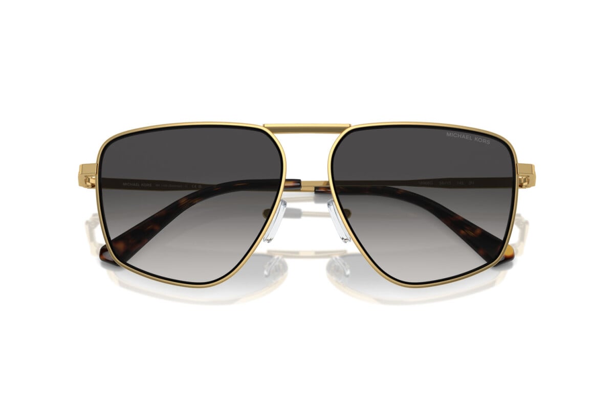 MICHAEL KORS SILVERTON - 18968G ORO GIALLO LUCIDO | OCCHIALE DA SOLE UOMO - MK 1153 CALIBRO 58