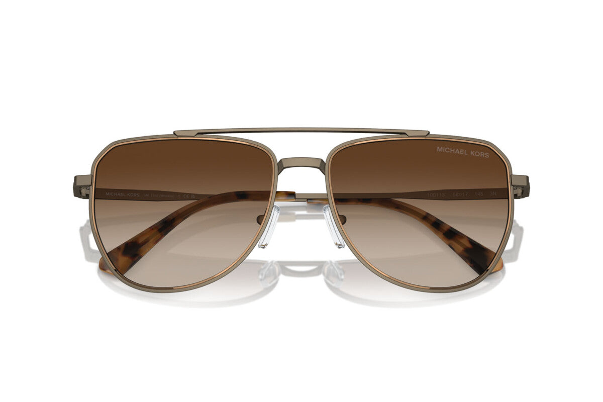 MICHAEL KORS WHISTLER - 100113 BUCCIA OPACA | OCCHIALE DA SOLE UOMO - MK 1155 CALIBRO 58