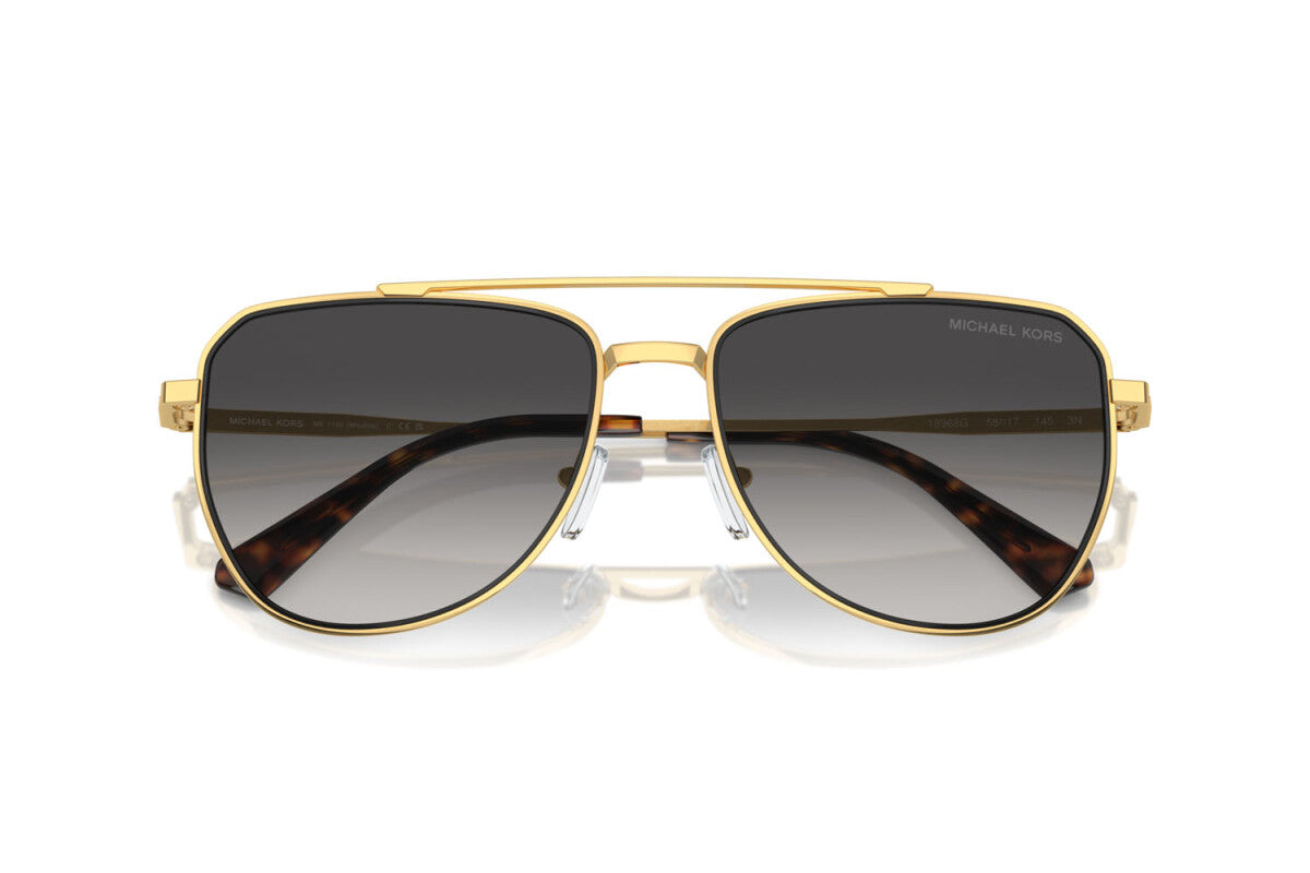MICHAEL KORS WHISTLER - 18968G ORO GIALLO LUCIDO | OCCHIALE DA SOLE UOMO - MK 1155 CALIBRO 58