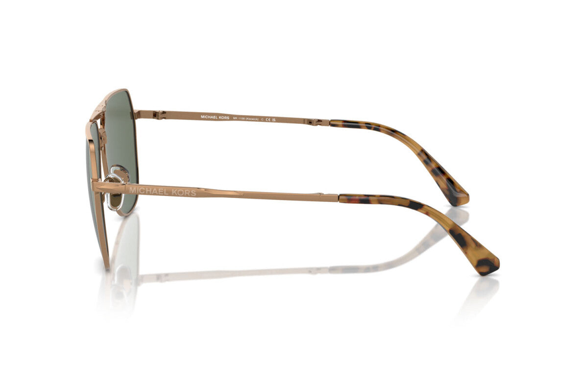 MICHAEL KORS KESWICK - 18993H ORO LUCIDO | OCCHIALE DA SOLE UOMO - MK 1156 CALIBRO 59