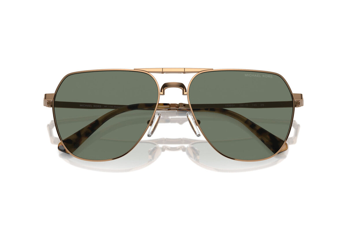 MICHAEL KORS KESWICK - 18993H ORO LUCIDO | OCCHIALE DA SOLE UOMO - MK 1156 CALIBRO 59