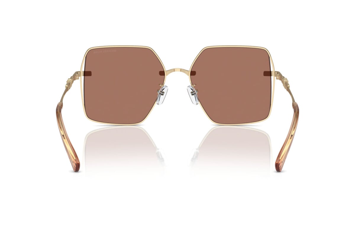 MICHAEL KORS SANYA - 101403 ORO CHIARO LUCIDO | OCCHIALE DA SOLE DONNA - MK 1157D CALIBRO 58