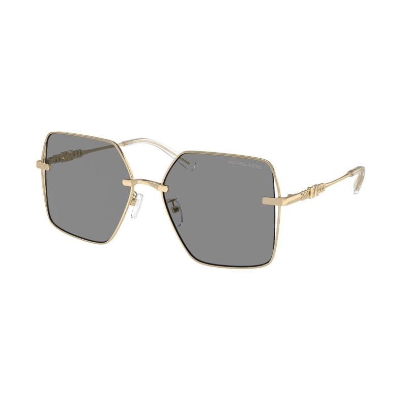 MICHAEL KORS SANYA - 10143F ORO CHIARO LUCIDO | OCCHIALE DA SOLE DONNA - MK 1157D CALIBRO 58