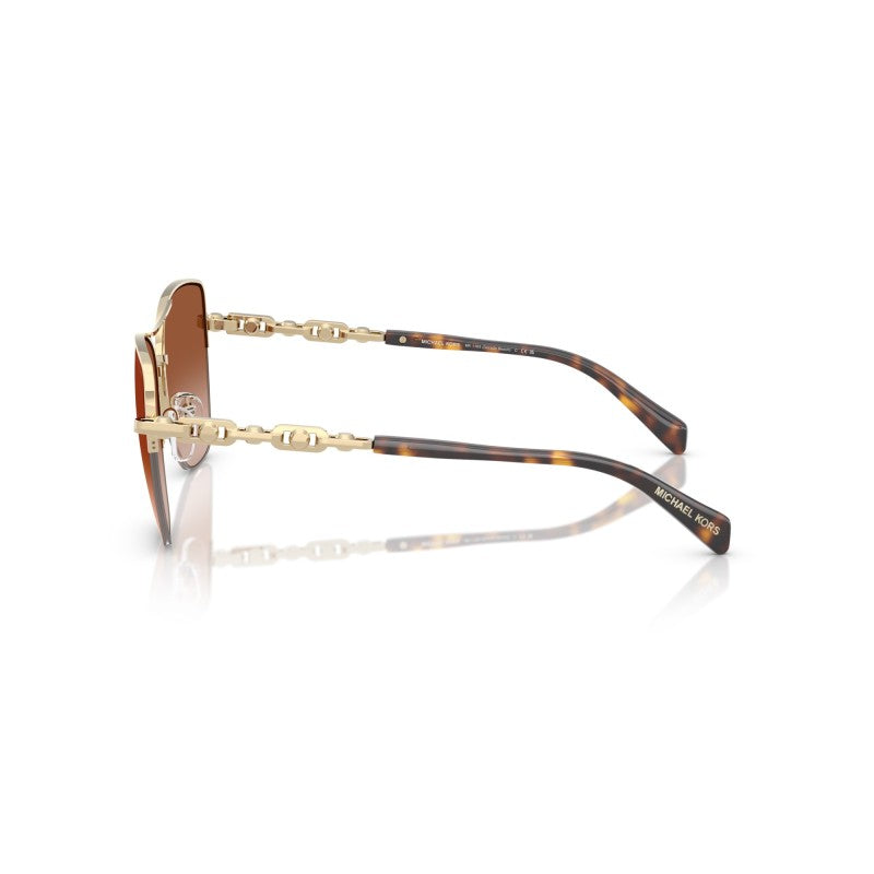 OCCHIALE DA SOLE DONNA | MICHAEL KORS MK 1163 - DORADO BEACH 101413 ORO CHIARO LUCIDO - CALIBRO 57