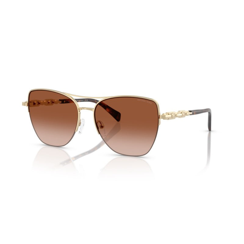 OCCHIALE DA SOLE DONNA | MICHAEL KORS MK 1163 - DORADO BEACH 101413 ORO CHIARO LUCIDO - CALIBRO 57