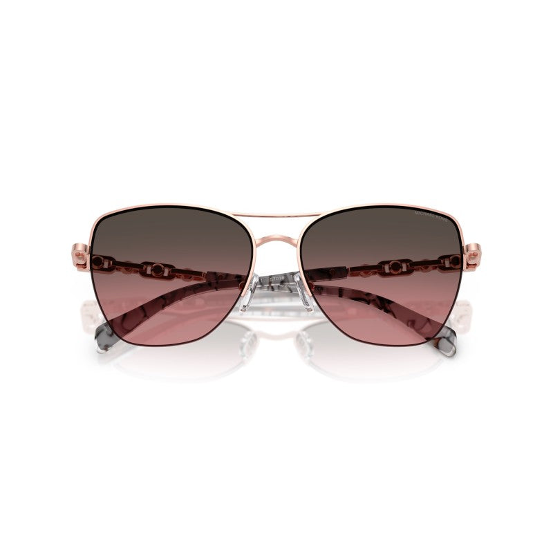 OCCHIALE DA SOLE DONNA | MICHAEL KORS MK 1163 - DORADO BEACH 110811 ORO ROSA LUCIDO - CALIBRO 57