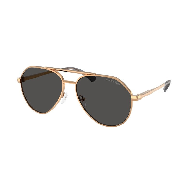 OCCHIALE DA SOLE UOMO | MICHAEL KORS MK 1168 - BRENTWOOD 189987 ORO BEIGE - CALIBRO 60