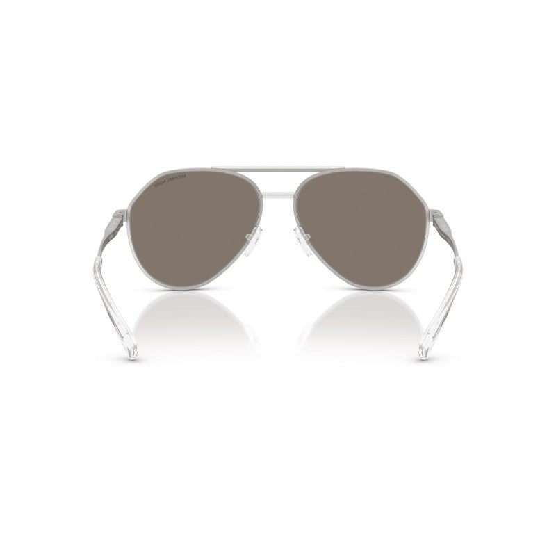 OCCHIALE DA SOLE UOMO | MICHAEL KORS MK 1168 - BRENTWOOD 19036G ARGENTO OPACO - CALIBRO 58