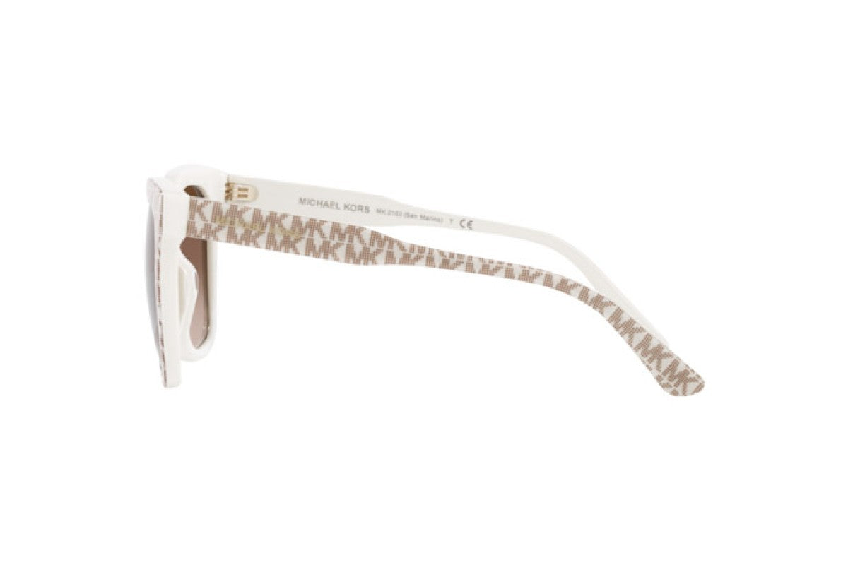 OCCHIALE DA SOLE DONNA | MICHAEL KORS MK 2163 - SAN MARINO 310313 MK RIPETIZIONE STAMPA VANIGLIA - CALIBRO 52