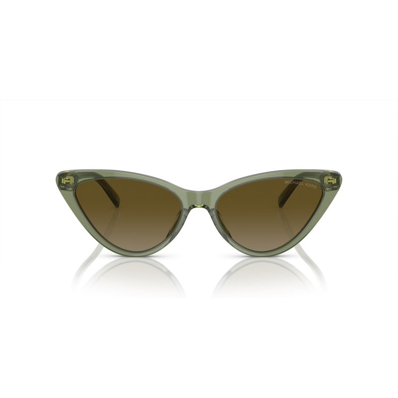 OCCHIALE DA SOLE DONNA | MICHAEL KORS MK 2195U - HARBOUR ISLAND 394413 VERDE TRASPARENTE - CALIBRO 56