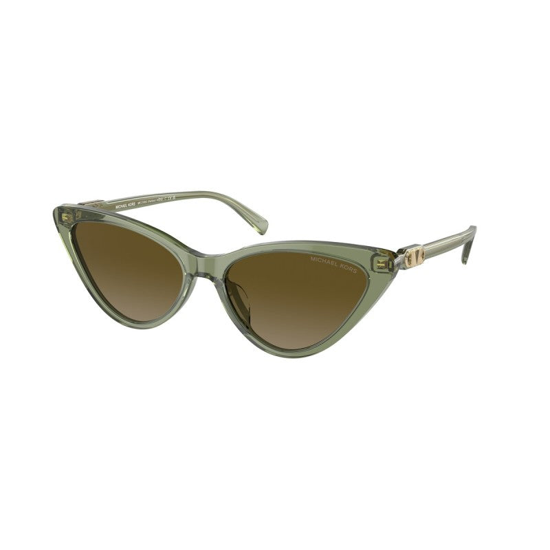 OCCHIALE DA SOLE DONNA | MICHAEL KORS MK 2195U - HARBOUR ISLAND 394413 VERDE TRASPARENTE - CALIBRO 56