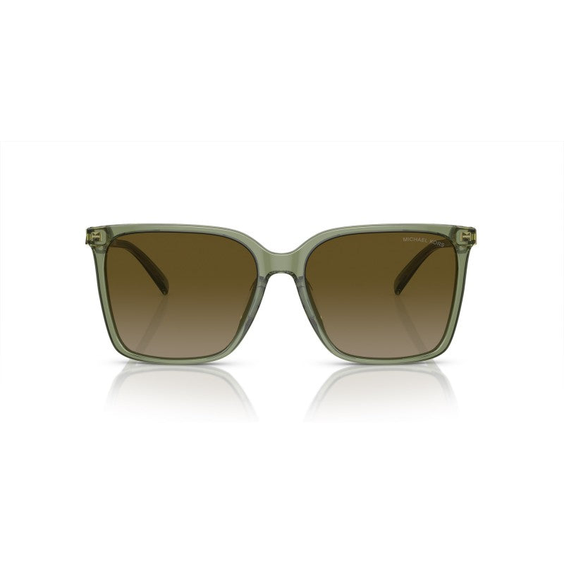 OCCHIALE DA SOLE DONNA | MICHAEL KORS MK 2197U - CANBERRA 394413 VERDE TRASPARENTE - CALIBRO 56