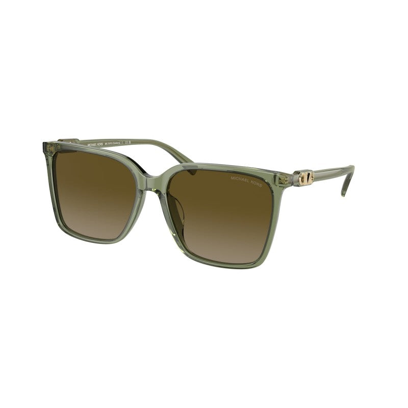 OCCHIALE DA SOLE DONNA | MICHAEL KORS MK 2197U - CANBERRA 394413 VERDE TRASPARENTE - CALIBRO 56