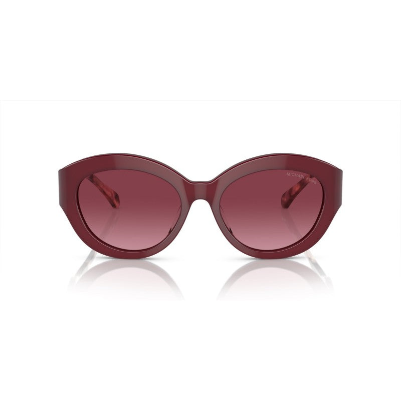 OCCHIALE DA SOLE DONNA | MICHAEL KORS MK 2204U - BRUSSELS 39498H ROSSO SCURO TRASPARENTE - CALIBRO 54