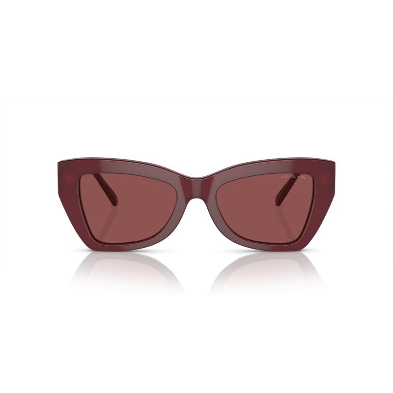 OCCHIALE DA SOLE DONNA | MICHAEL KORS MK 2205 - MONTECITO 394975 ROSSO SCURO TRASPARENTE - CALIBRO 52