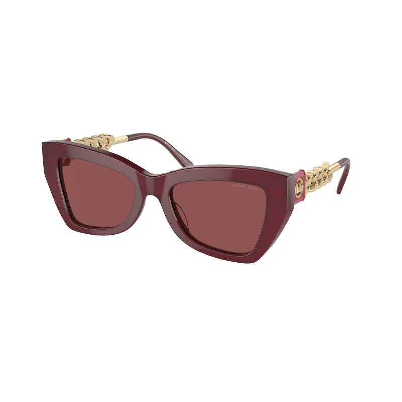 OCCHIALE DA SOLE DONNA | MICHAEL KORS MK 2205 - MONTECITO 394975 ROSSO SCURO TRASPARENTE - CALIBRO 52