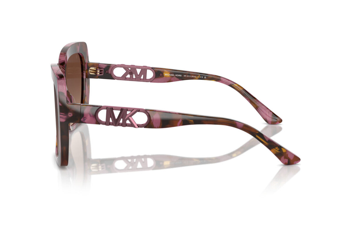 MICHAEL KORS NICE - 3998T5 TARTARUGA GRAFICA PRUGNA | OCCHIALE DA SOLE DONNA - MK 2213 CALIBRO 57