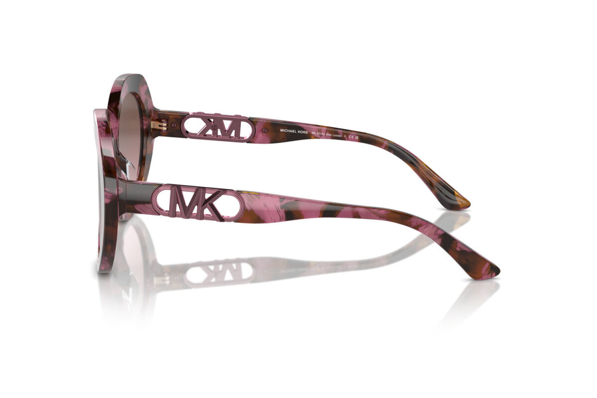 MICHAEL KORS SAN LUCAS - 39989T TARTARUGA GRAFICA PRUGNA | OCCHIALE DA SOLE DONNA - MK 2214U CALIBRO 56