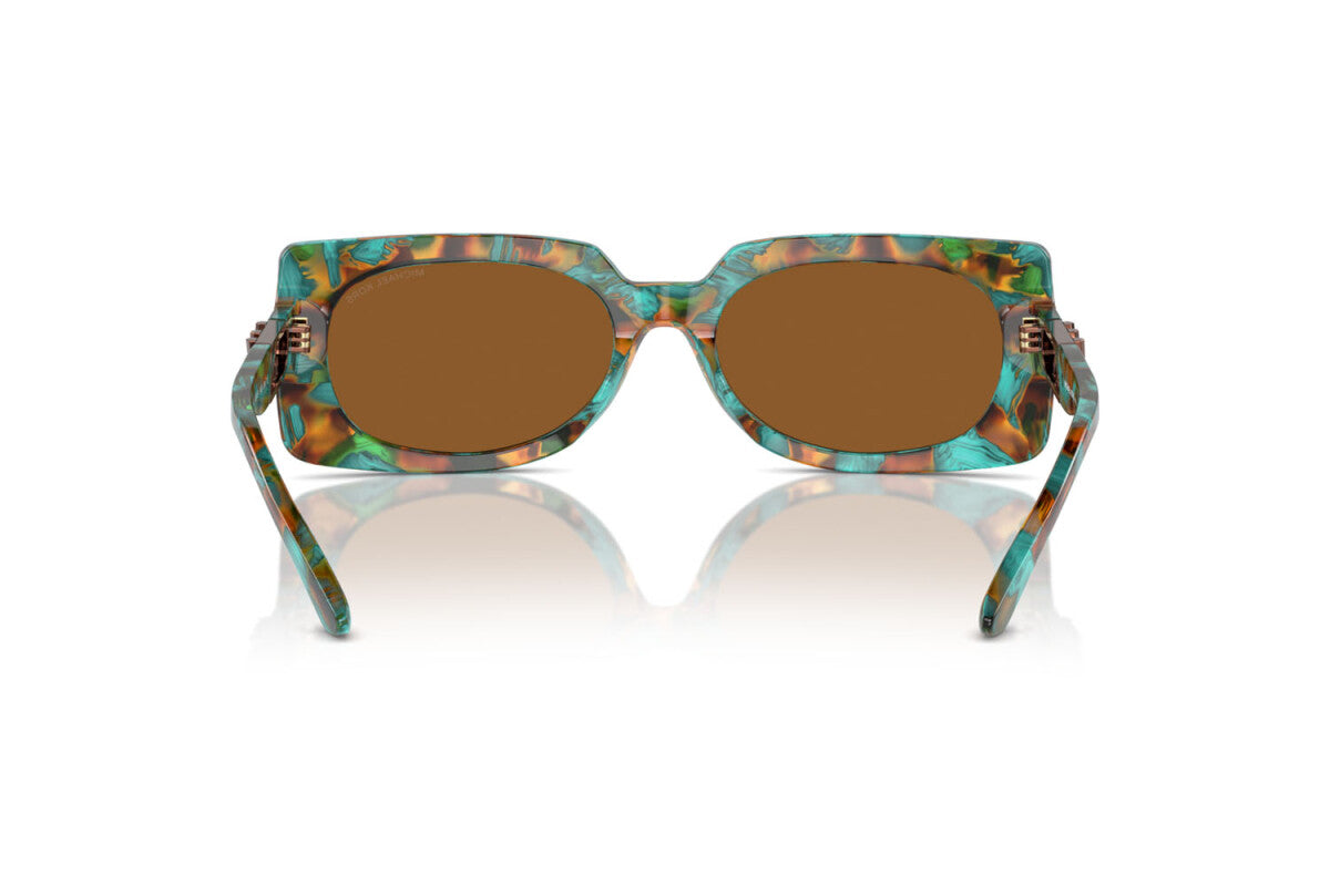 MICHAEL KORS BORDEAUX - 400073 TARTARUGA GRAFICA VERDE ACQUA | OCCHIALE DA SOLE DONNA - MK 2215 CALIBRO 56