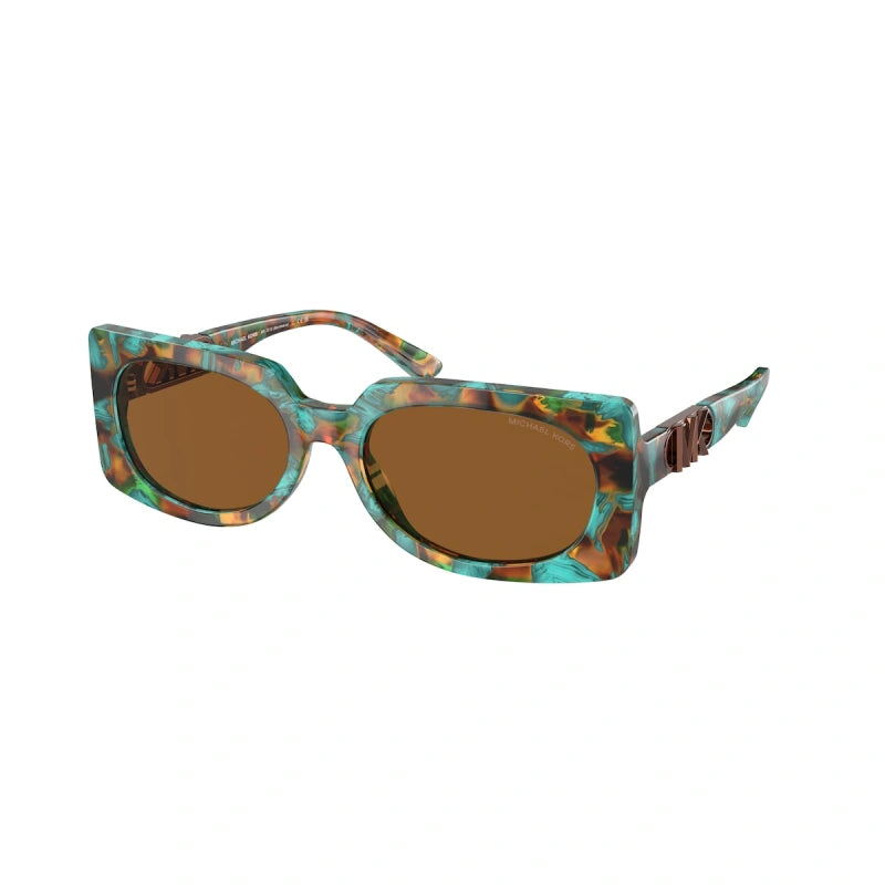 MICHAEL KORS BORDEAUX - 400073 TARTARUGA GRAFICA VERDE ACQUA | OCCHIALE DA SOLE DONNA - MK 2215 CALIBRO 56