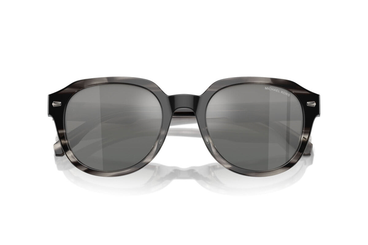 MICHAEL KORS EGER - 396688 CORNO NERO | OCCHIALE DA SOLE UOMO - MK 2216U CALIBRO 52