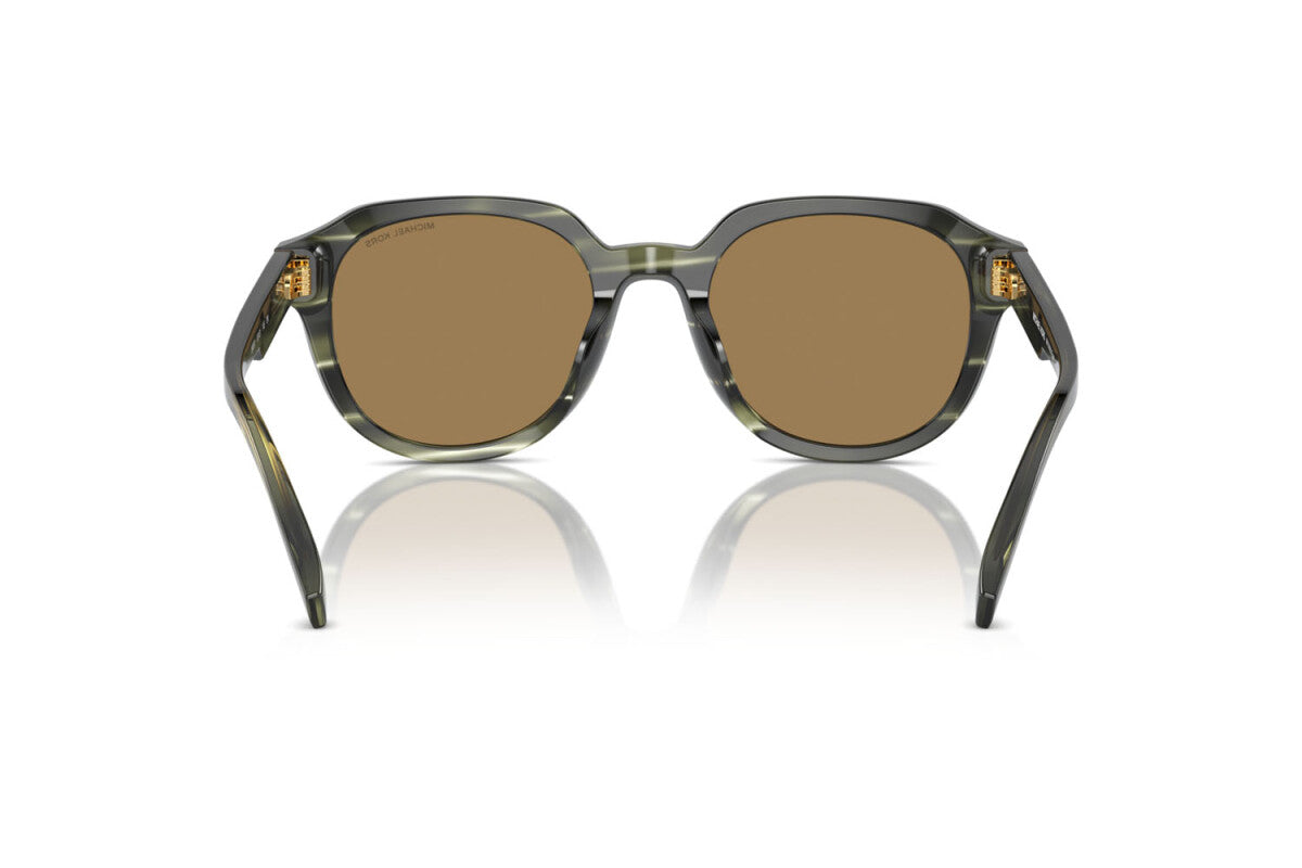 MICHAEL KORS EGER - 39787I CORNO D'ULIVO | OCCHIALE DA SOLE UOMO - MK 2216U CALIBRO 52
