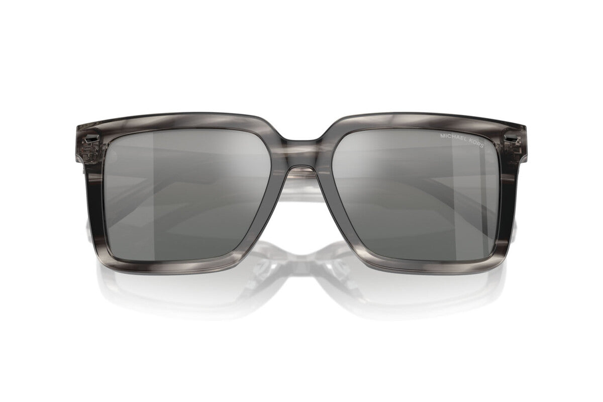 MICHAEL KORS ABRUZZO - 396688 CORNO NERO | OCCHIALE DA SOLE UOMO - MK 2217U CALIBRO 55