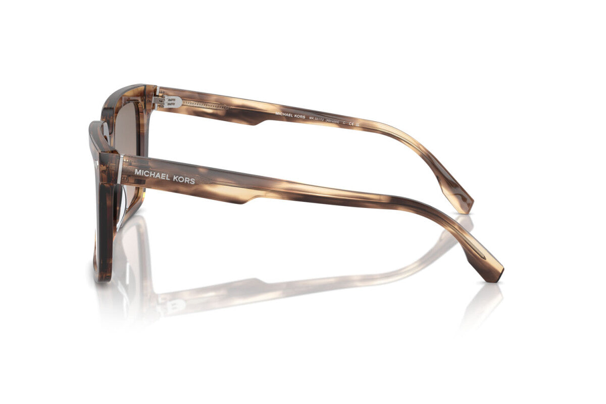MICHAEL KORS ABRUZZO - 39776I CORNO MARRONE | OCCHIALE DA SOLE UOMO - MK 2217U CALIBRO 55
